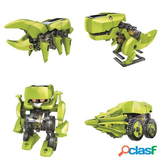 Steren Kit para Armar Robot 4 en 1 K-455, Verde