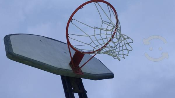 Basketball: aro, net, backboard y tubo.