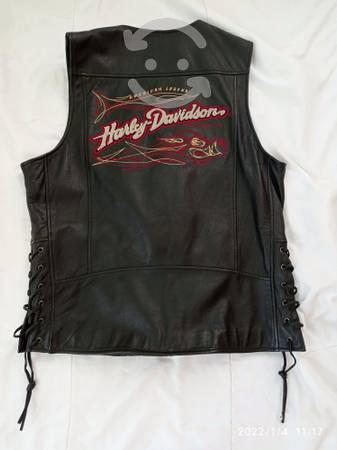 Chaleco de piel Harley Davidson original
