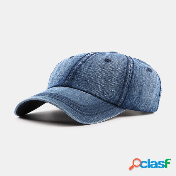 Gorra casual lavada de algodón de viaje Boina retra de