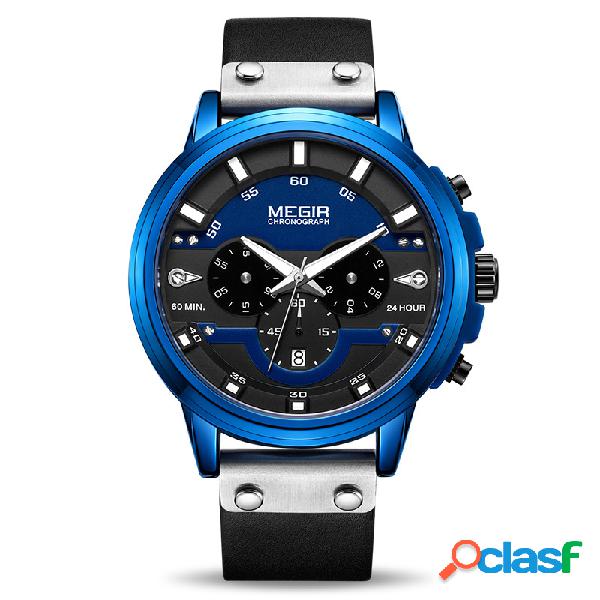 Reloj de pulsera cronógrafo Impermeable Reloj de pulsera de