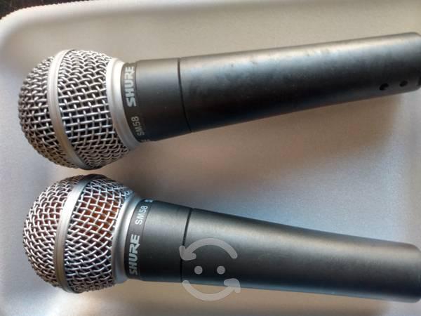 microfonos Shure sm58 original como nuevos