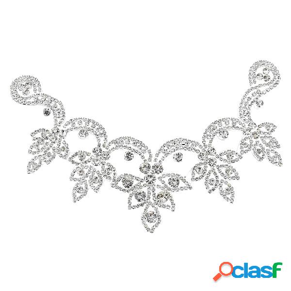 Apliques de diamantes de imitación de cristal nupcial