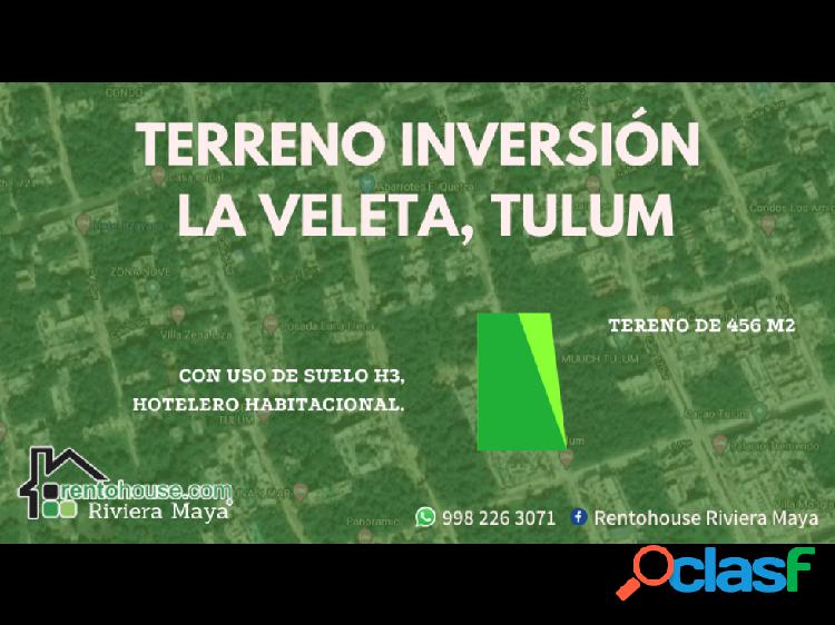 Terreno Tulum en Venta "La Veleta"