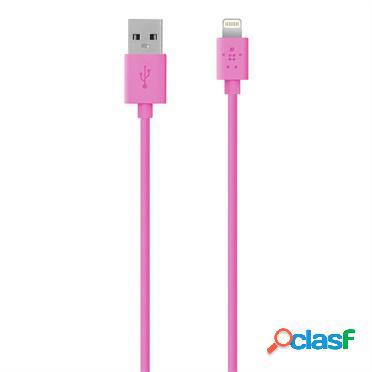 Belkin Cable USB 2.0 A Macho - Lightning Macho, 1.2 Metros,