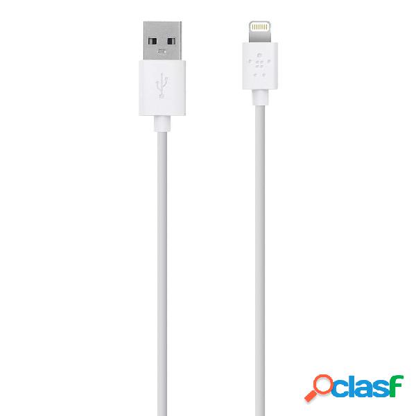 Belkin Cable USB A Macho - Lightning Macho, 1.2 Metros,