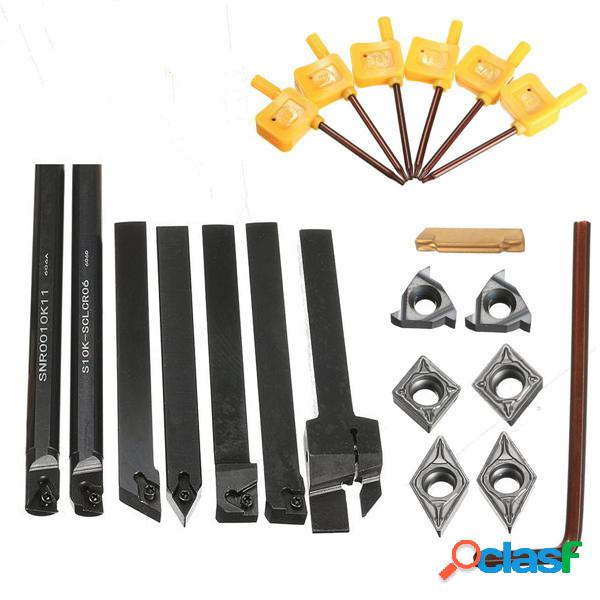 Machifit 7pcs Torno de vástago de 10 mm Torneado