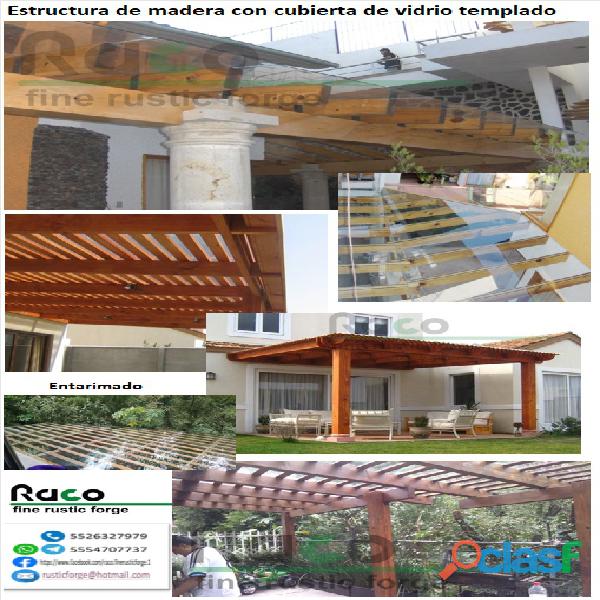 Pérgolas, solares (green house), Techumbres, Marquesinas,