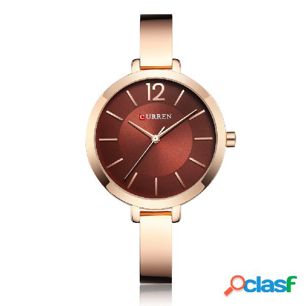 Estuche de aleación estilo casual para mujer, reloj de