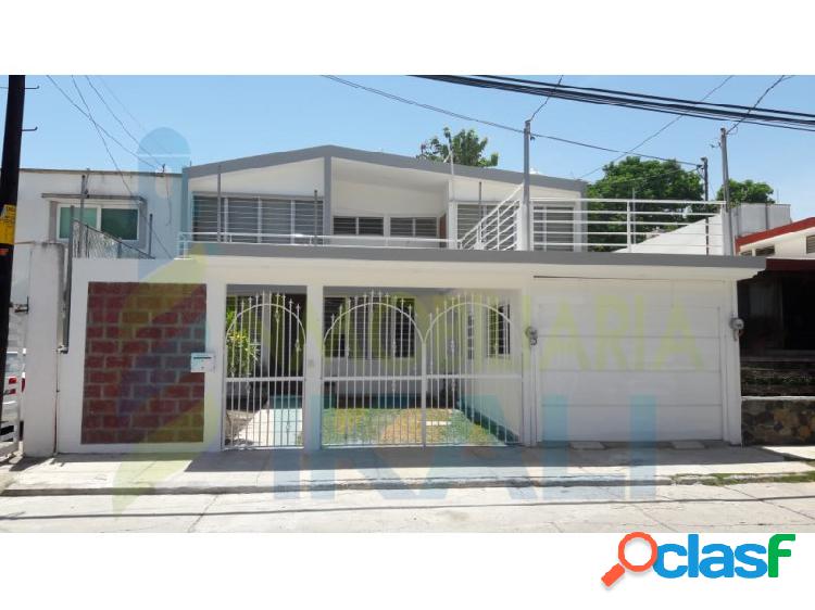 Renta Casa 5 Habitaciones Col. Jardines de Tuxpan Veracruz.,
