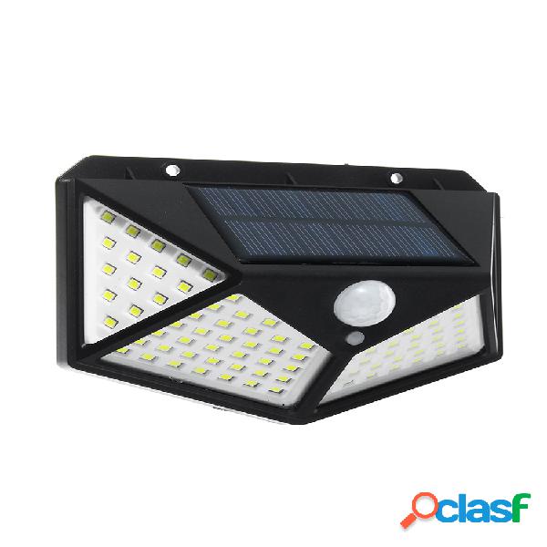 100LED Solar Luces al aire libre Sensor de movimiento, Solar