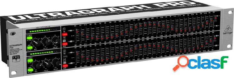 Behringer Ecualizador Gráfico FBQ3102HD, 31 Bandas, Negro