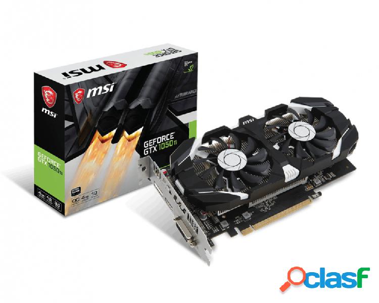 Tarjeta de Video MSI NVIDIA GeForce GTX 1050 Ti 4GT OC, 4GB