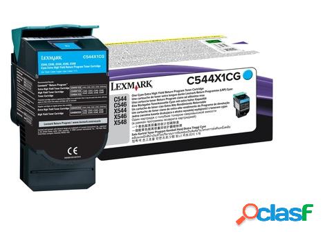 Tóner Lexmark C544X1CG Cyan, 4.000 Páginas
