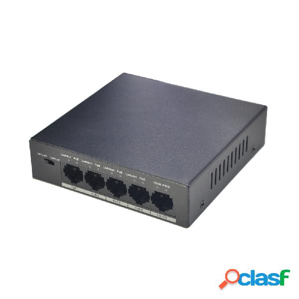 Switch Dahua Fast Ethernet DH-PFS3005-4P-58, 5 Puertos