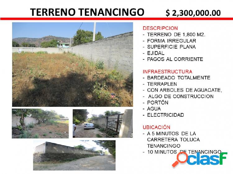 TERRENO TENANCINGO