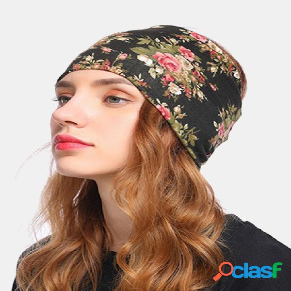 Mujeres Floral Cancer Chemo Sombrero Beanie Scarf Turban