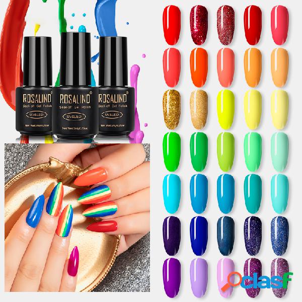 7 mMl Rainbow Series Uña Esmalte Gel Manicure Poly Uña Gel