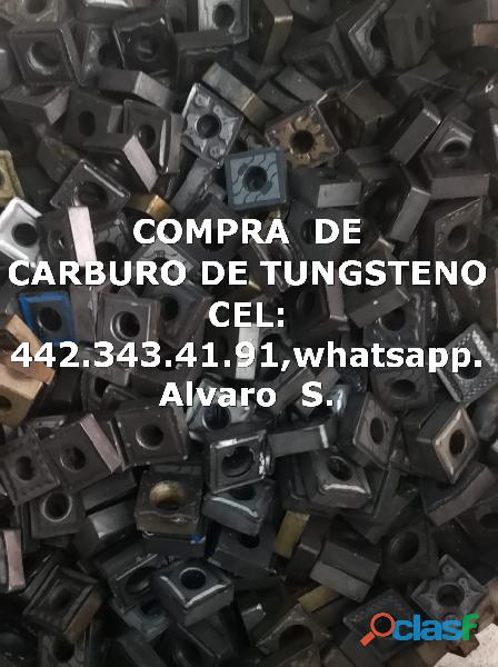 COMPRA CHATARRA DE CARBURO DE TUGTSENO