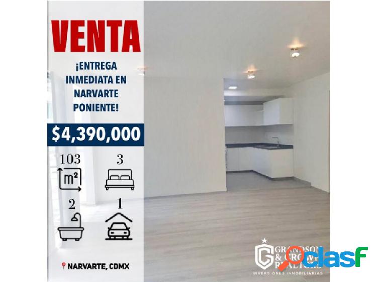 VENTA DEPARTAMENTO EN NARVARTE