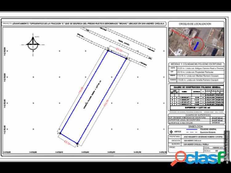 Terreno en Venta sobre la Radial Zapata