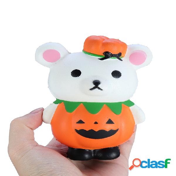 Juguete de regalo Squishy de oso de calabaza de Halloween