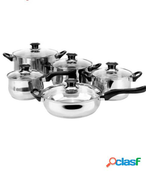 Magefesa Juego de Cocina Family, 10 Piezas, Antiadherente,
