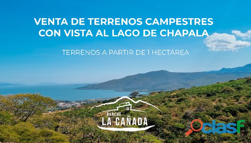 TERRENOS CAMPESTRES CON VISTA AL LAGO DE CHAPALA