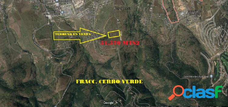 Terreno Venta 51,570 m2 desarrollar rumbo Cerro Verde T-504