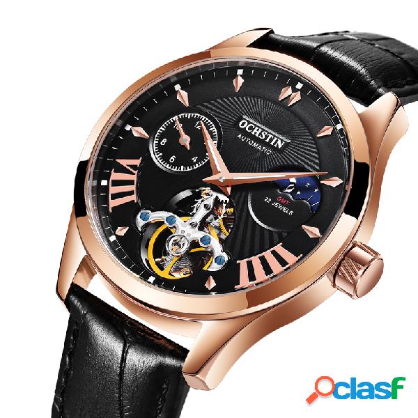 Lujo para hombre Mecánico Relojes de pulsera Luminoso