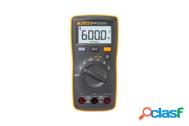 Fluke Multímetro Digital 107, 6 - 600V, Amarillo/Negro
