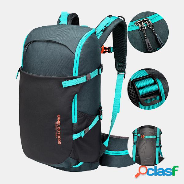 Hombres 30L Poliéster Impermeable Mochila de viaje de