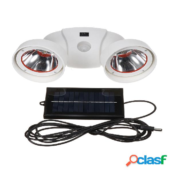 Luz de seguridad para el hogar inalámbrica de doble cabezal