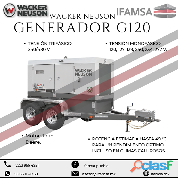 GENERADOR WACKER NEUSON G120