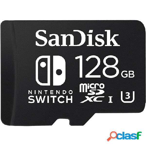 Memoria Flash SanDisk, 128GB MicroSDXC UHS-I Clase 3, para
