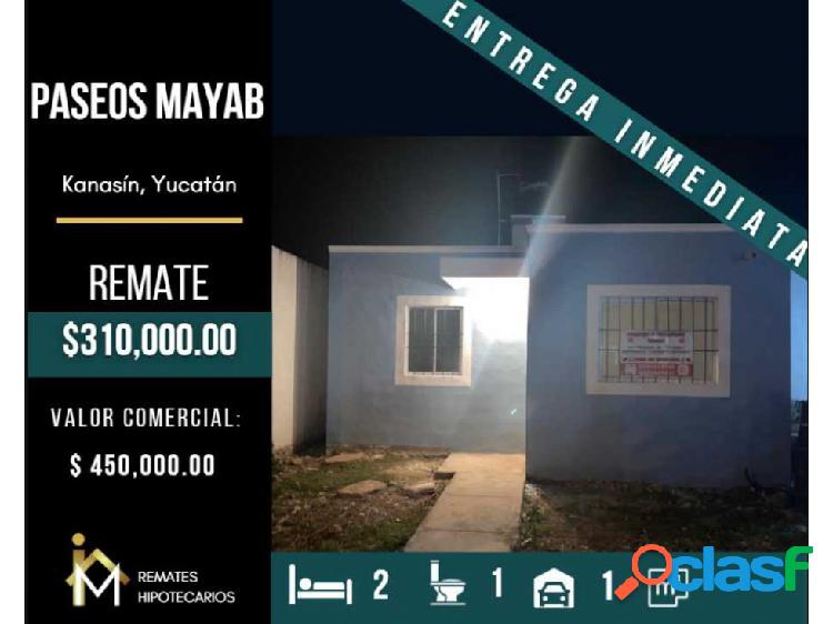 Remate en venta en Paseos del Mayab