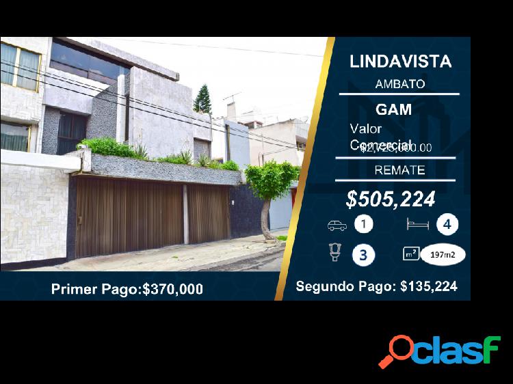 Casa en Lindavista REMATE $505,224