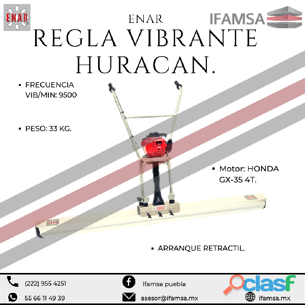 ENAR Regla vibratoria Huracan