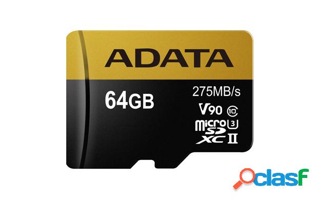 Memoria Flash Adata Premier ONE, 64GB MicroSDXC UHS-II Clase
