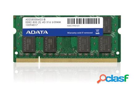 Memoria RAM Adata DDR2, 800MHz, 1GB, CL6, SO-DIMM