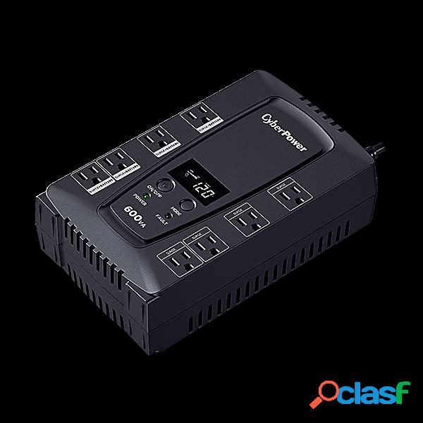 No Break CyberPower CP600LCD/NW, 340W, 600VA, 8 Contactos