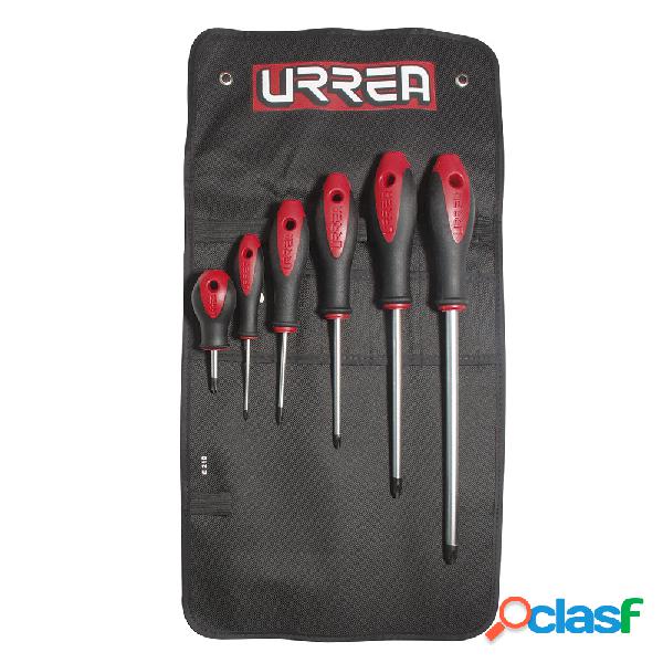 Urrea Juego de Destornilladores Bimaterial Combinados 8600A,