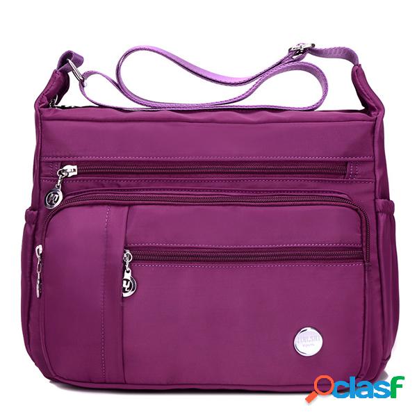 Bolso bandolera deportivo ligero impermeable de nylón para