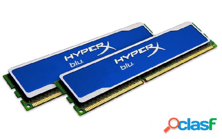Kit Memoria RAM Kingston Blu DDR3, 1600MHz, 8GB (2 x 4GB),