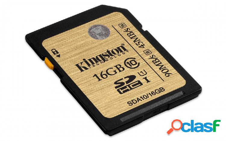 Memoria Flash Kingston, 16GB SDHC/SDXC UHS-I Clase 10