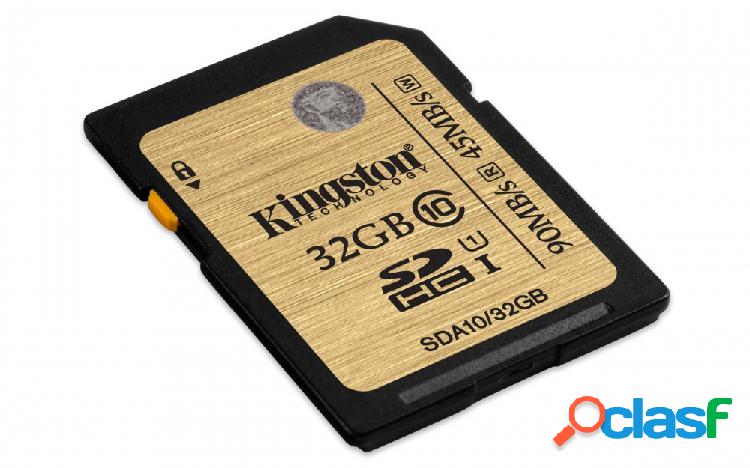 Memoria Flash Kingston, 32GB SDHC UHS-I Clase 10