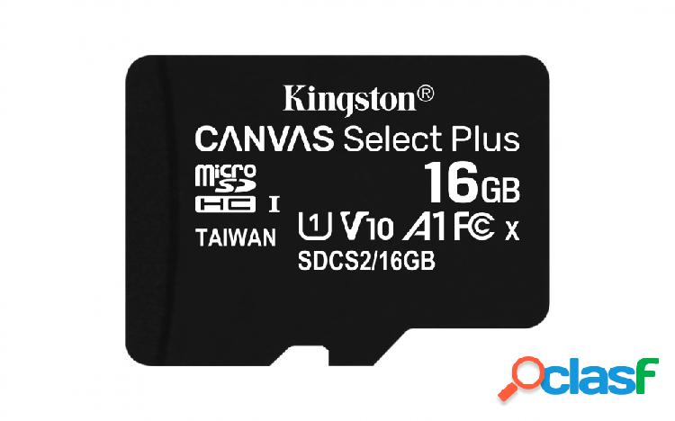 Memoria Flash Kingston Canvas Select Plus, 16GB microSDXC