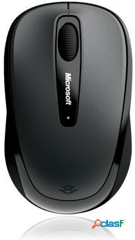 Mouse Microsoft Optico 3500, Inalámbrico, Gris
