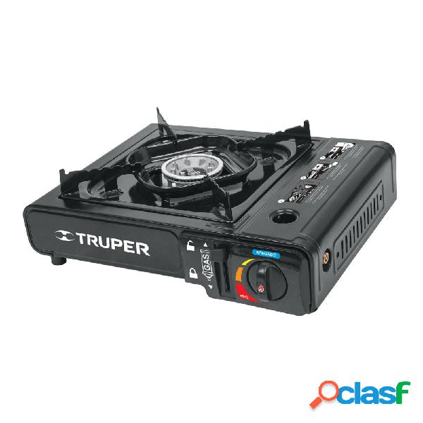 Truper Parrilla Portátil de Gas ESPO-1, 1 Quemador, Negro