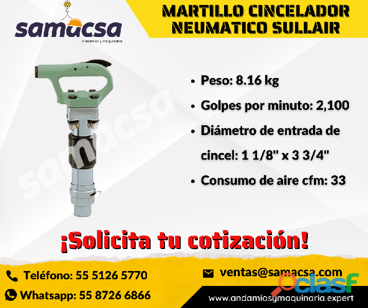 Martillo Cincelador cincel: 1 1/8" x 3 3/4"
